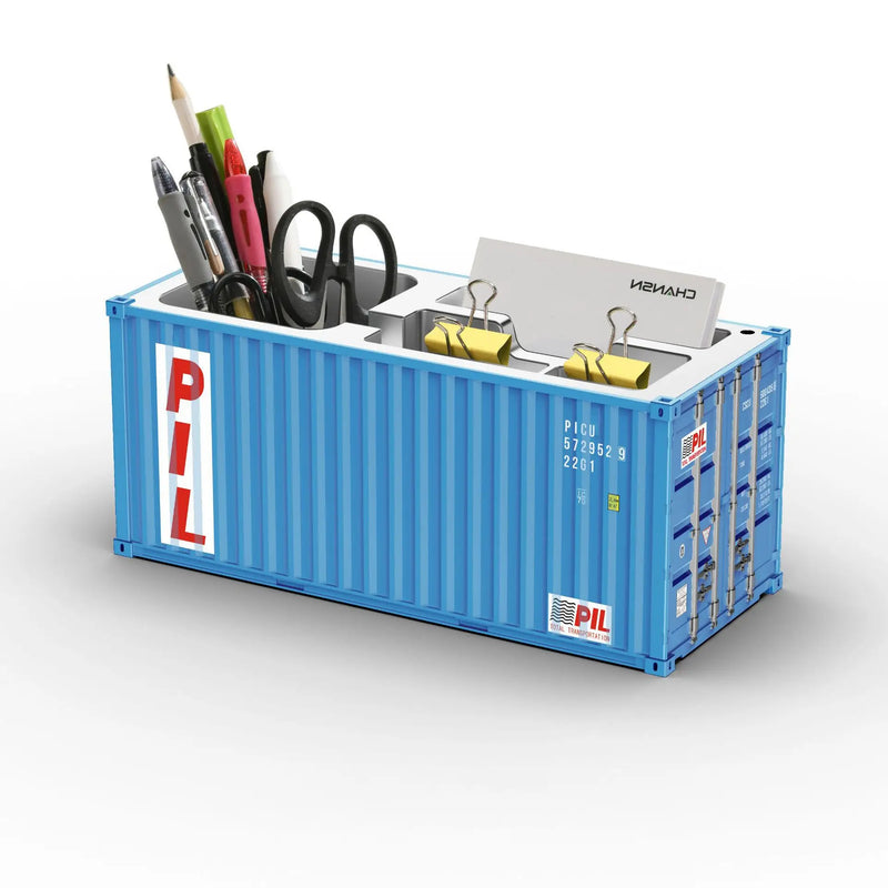 Load image into Gallery viewer, Miniature Realistic Shipping Container Model Simple Multifunctional Office Desktop Pen Holder Storage Box Home Decor Craft
