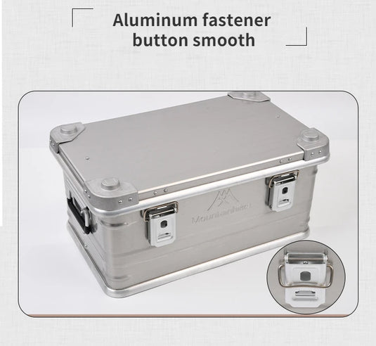 30-80L Outdoor Storage Box Camping Picnic Travel Aluminum Alloy Large Capacity Box Accessories Storage Bag Hiking Accessories
