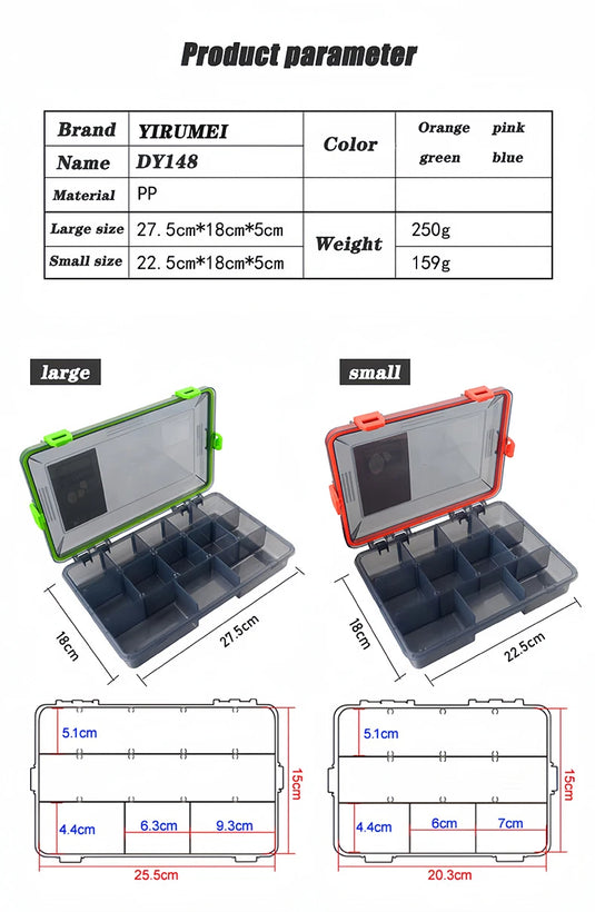 Fishing Tackle Box Large Capacity Fishing Accessories Tool Storage Box Fish Hook Lure Fake Bait Boxes Carp Fishing Goods