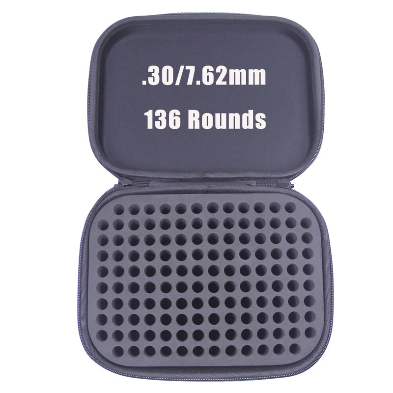 Load image into Gallery viewer, Hunting Tactical Ammo Box 7.62mm Shell Holder Bullet Case 136 Rounds Ammunition Container Rifle Cartridge Carry Storage Box
