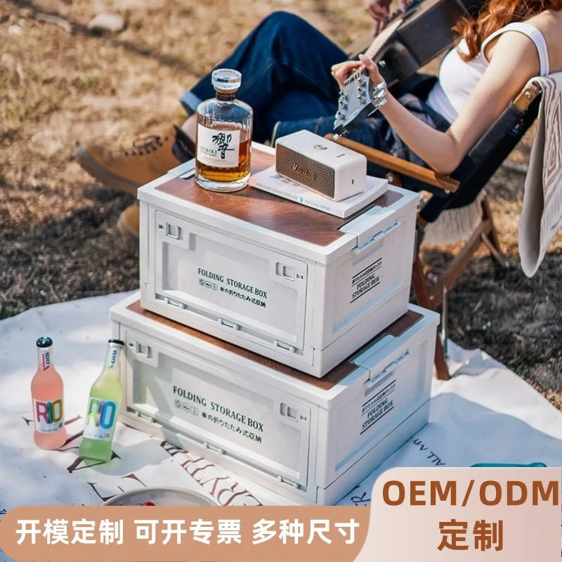 Load image into Gallery viewer, Outdoor Storage Box Side Open Foldable Storage Box Car Trunk Home Camping Box Vehicle Storage Organizer Box
