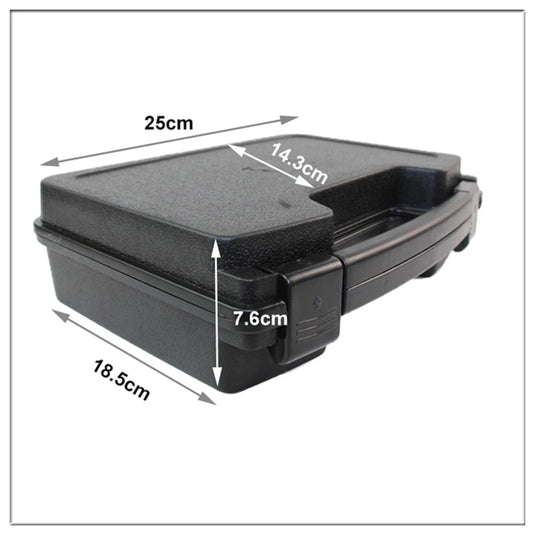 Hard box with foam, lockable waterproof portable 2 pistols, used for storage box of outdoor shooting and Hunting shooting ground