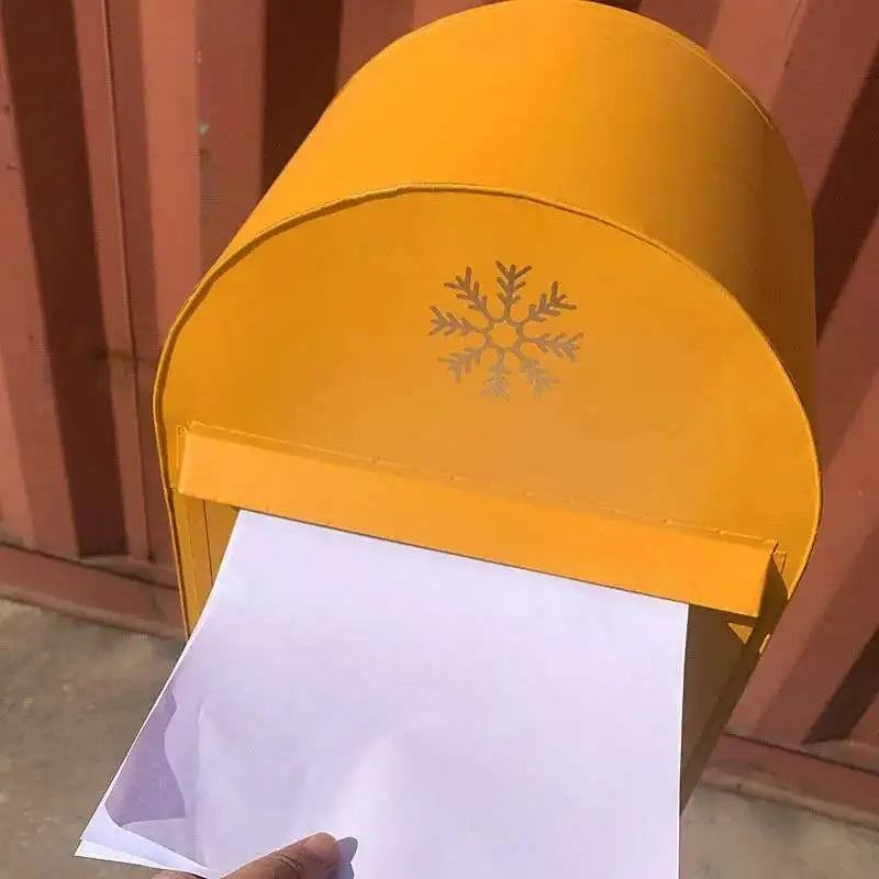Load image into Gallery viewer, Household Industrial Style Photography Prop Mailbox Retro Christmas Mailboxes Tin Letter Box Vertical Suggestion Box Letter Box
