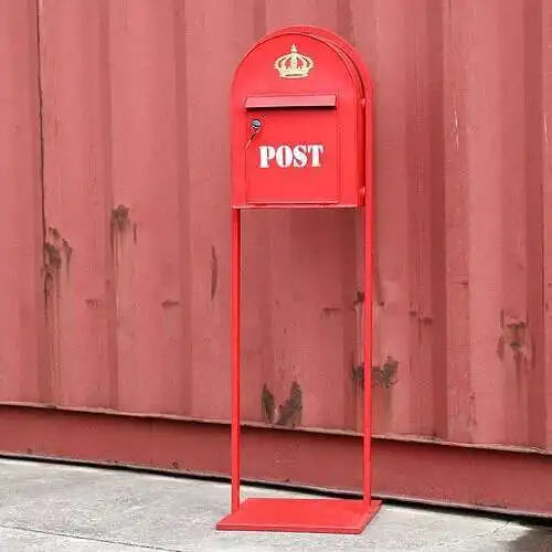 Load image into Gallery viewer, Household Industrial Style Photography Prop Mailbox Retro Christmas Mailboxes Tin Letter Box Vertical Suggestion Box Letter Box
