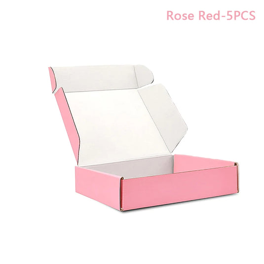 5PCS Shipping Boxes Cardboard Corrugated Mailer Boxes for Packaging Craft Gifts Giving Products for Small Business Wedding Party