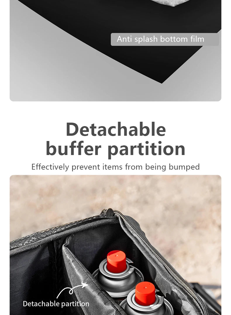 Load image into Gallery viewer, BISINNA Outdoor Camping Bag 26L Folding Gas Tank Storage Bag Picnic Cookwre Container Camp Supplies Adjustable Partition
