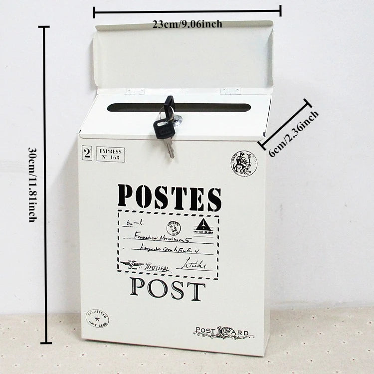Load image into Gallery viewer, Mailbox Modern Drop Box Newspaper Holder Box Decorative Letter Box Outdoor Porch Home Office
