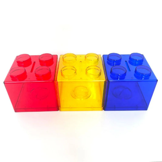 INS Home Decor  Gift Boy Girls Change Box Money Saving Box Coin Bank Storage Box Building Block Coin Box