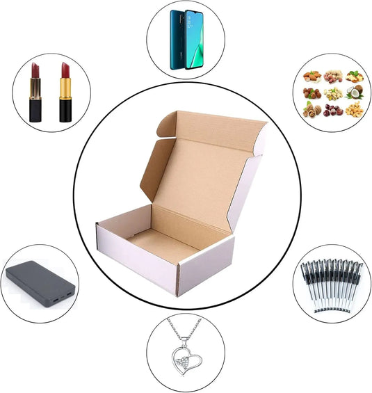 White Shipping Toy Packaging Box 100 Pack for Storage and Shipping Packaging Craft Gifts Gifts Products