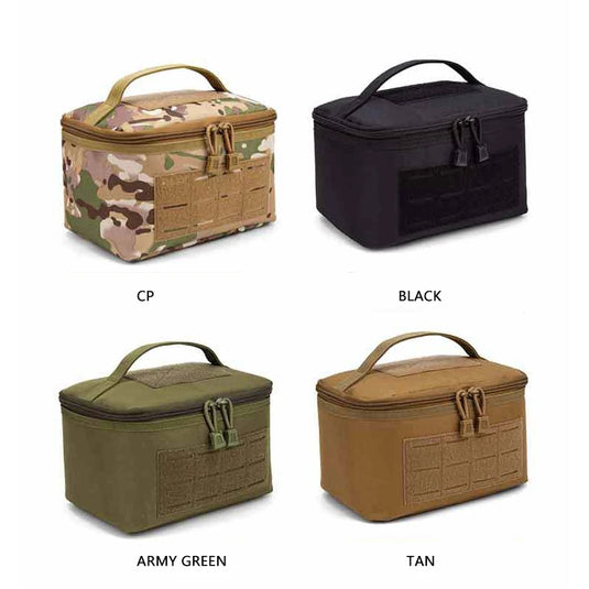 Portable Rifle Cartridge Bag Pistol Ammo Pouches Outdoor Ammunition Box Hunting Shooting Bullet Storage Case EDC Handbag