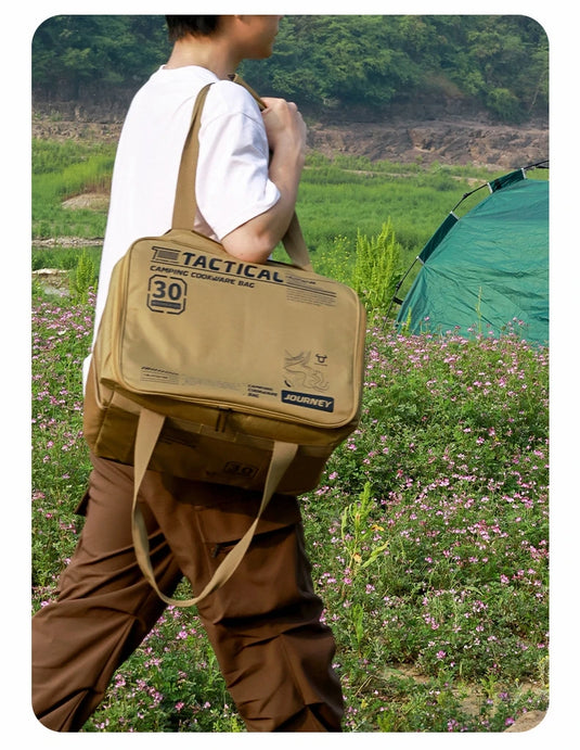 30L Outdoor Storage Bag Large Capacity Folding Storage Box Picnic Camping Hiking Equipment Storage Box Waterproof Organizer