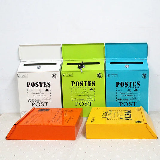 Mailbox Modern Drop Box Newspaper Holder Box Decorative Letter Box Outdoor Porch Home Office