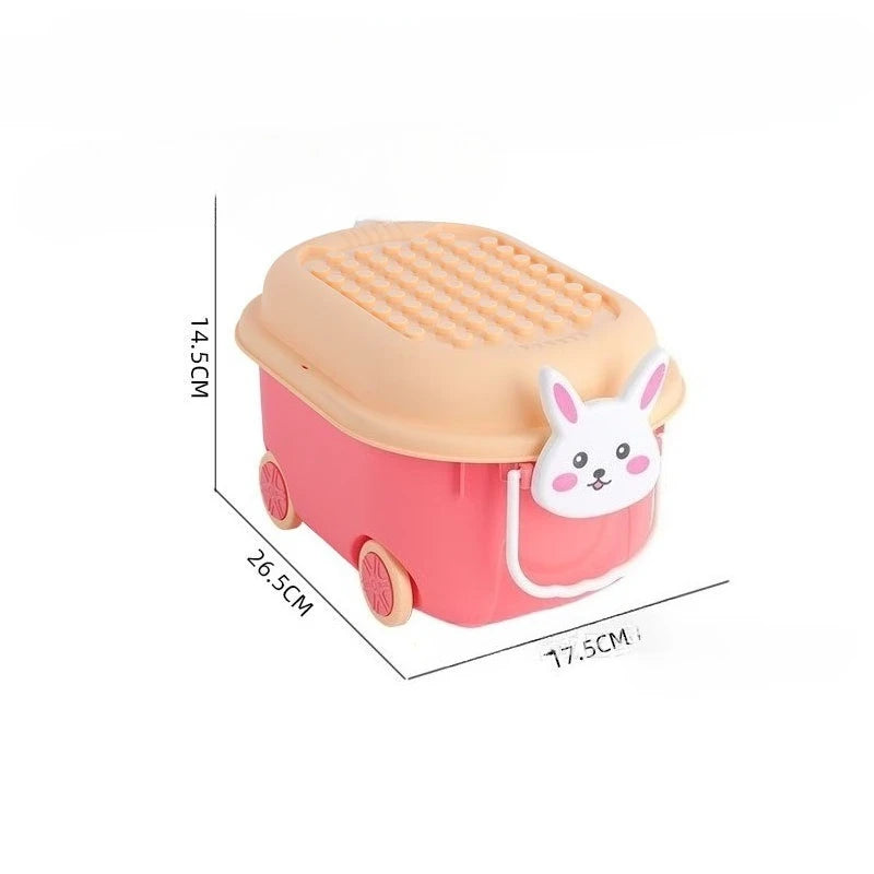 Load image into Gallery viewer, Cartoon Toy Storage Box Organizer for Child Home Snack Clothes Storage Box Large Capacity Multifunctional Plastic Storage Boxes
