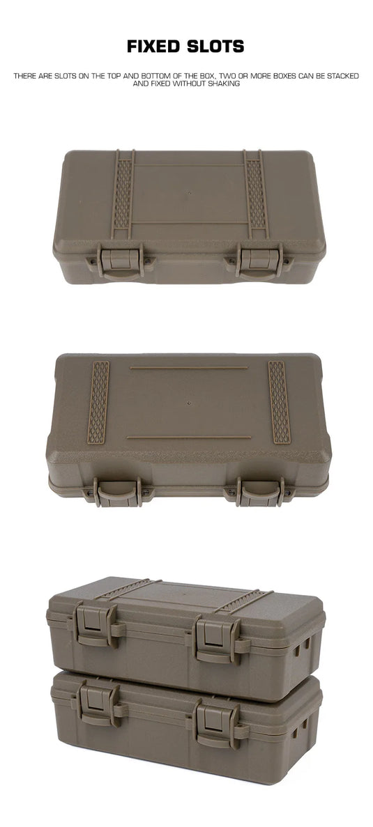 Tactical Equipment Outdoor Shockproof Protection Storage Box Shooting Hunting Laser Box Versatile EDC Flashlight Hard Case