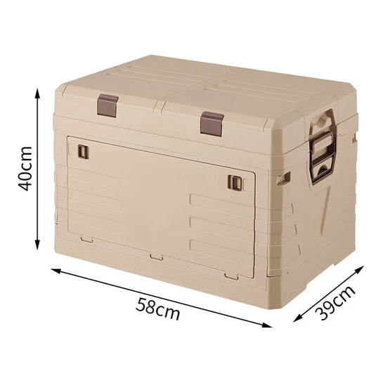 Car Storage Bin Outdoor Camping Foldable Storage Box Large Capacity with Lid Toys Books Food Sundries Organizer Storage Box