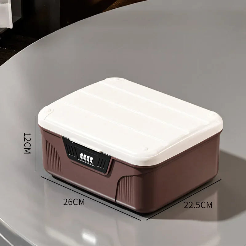 Load image into Gallery viewer, Safe Security Storage Box Passport Cash Organizer Case Household Valuables Jewelry Document Privacy Security Storage Safe Box
