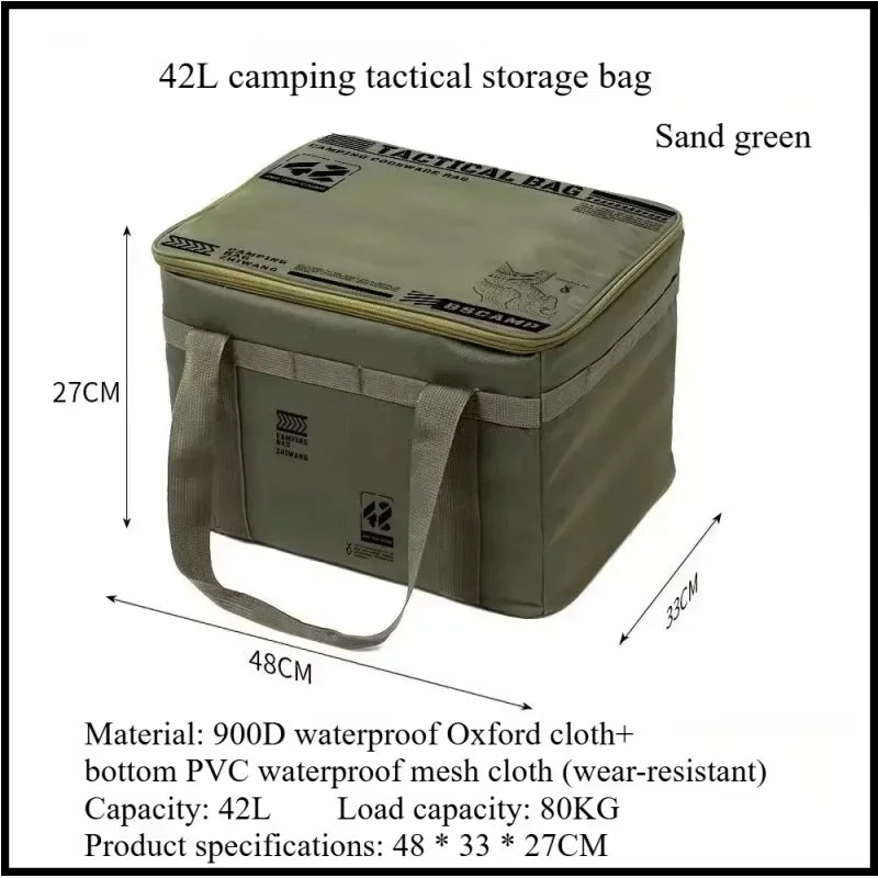 Load image into Gallery viewer, Outdoor folding storage box, picnic camping equipment storage box, tableware and kitchenware storage bag, large capacity
