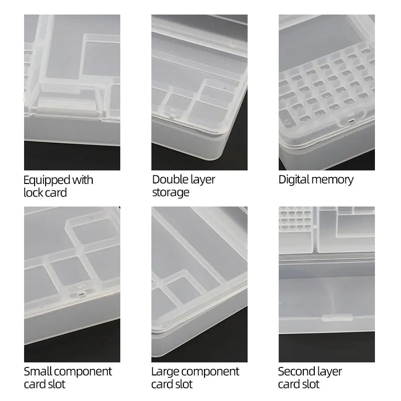 Load image into Gallery viewer, Box, Electronic Components, Transparent Plastic Storage, Small Screw Accessories, Tool Classification Grid
