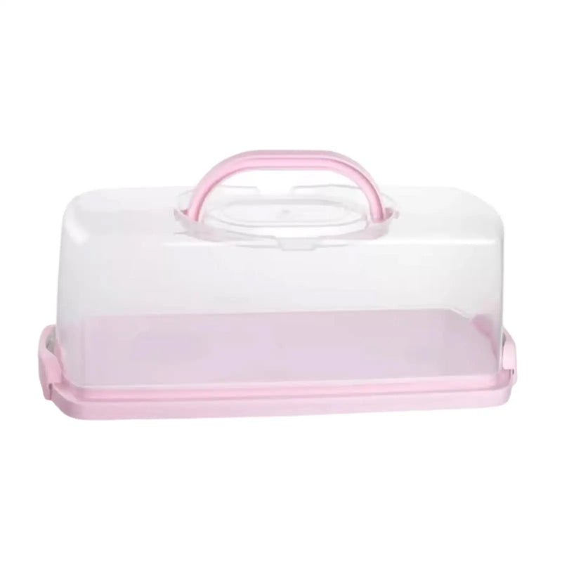 Load image into Gallery viewer, Rectangular Bread Box Food Storing Multifunction with Transparent Lid with Handle Bread Keeper for Graduation DIY Baking
