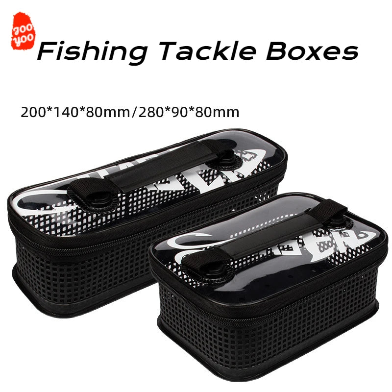 Load image into Gallery viewer, Fishing Tackle Boxes Portable Mesh Flushing Sea Fishing Lure Boat Bait Carrying Iron Plate Storage Bag Fishing Supplies
