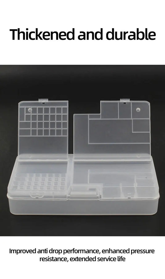 Box, Electronic Components, Transparent Plastic Storage, Small Screw Accessories, Tool Classification Grid