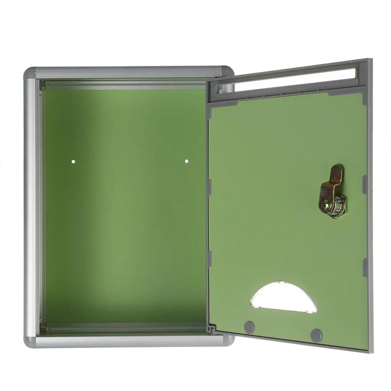 Load image into Gallery viewer, Aluminum Alloy Post Box Wall Mount Mail Iron Letter Holder Storage Outdoor Security Lockable Mailbox Home Balcony Garden Decor
