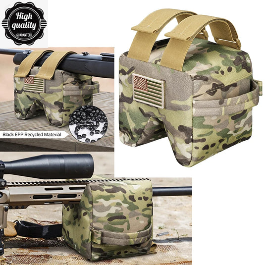 Shooting Bag Filled Prone Shooting Rest Bag Front or Rear Squeeze Bag Hunting Gun Holders Range Outdoor Sports