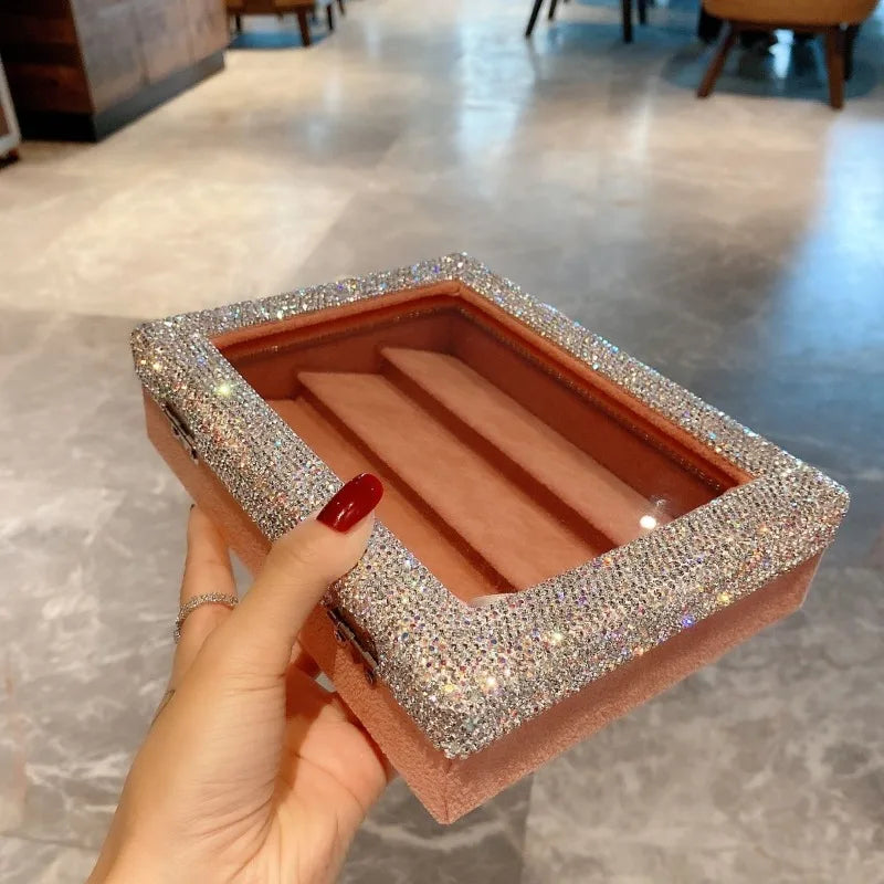 Load image into Gallery viewer, Earrings Jewelry Box Jewelers Rings Earring Gift Display Boxes Large Capacity Jewellery Storage Case Jeweler Organizer Cases

