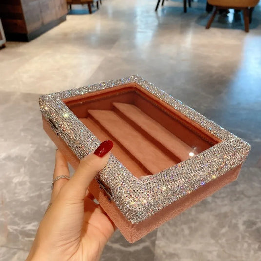 Earrings Jewelry Box Jewelers Rings Earring Gift Display Boxes Large Capacity Jewellery Storage Case Jeweler Organizer Cases