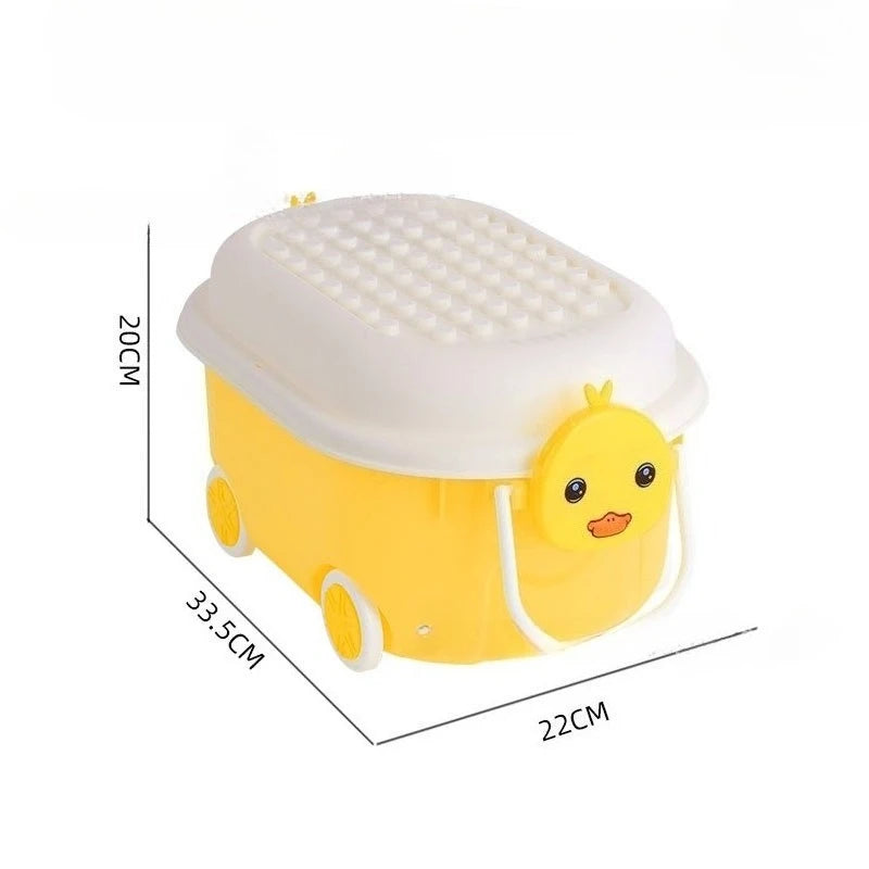 Load image into Gallery viewer, Cartoon Toy Storage Box Organizer for Child Home Snack Clothes Storage Box Large Capacity Multifunctional Plastic Storage Boxes
