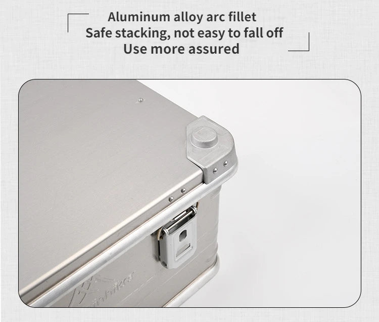 Load image into Gallery viewer, 30-80L Outdoor Storage Box Camping Picnic Travel Aluminum Alloy Large Capacity Box Accessories Storage Bag Hiking Accessories
