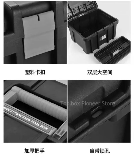 Large Tool Box Hardware Toolbox Home Multifunctional Large Capacity Maintenance Tool Storage Case Hard Case Tool bucket
