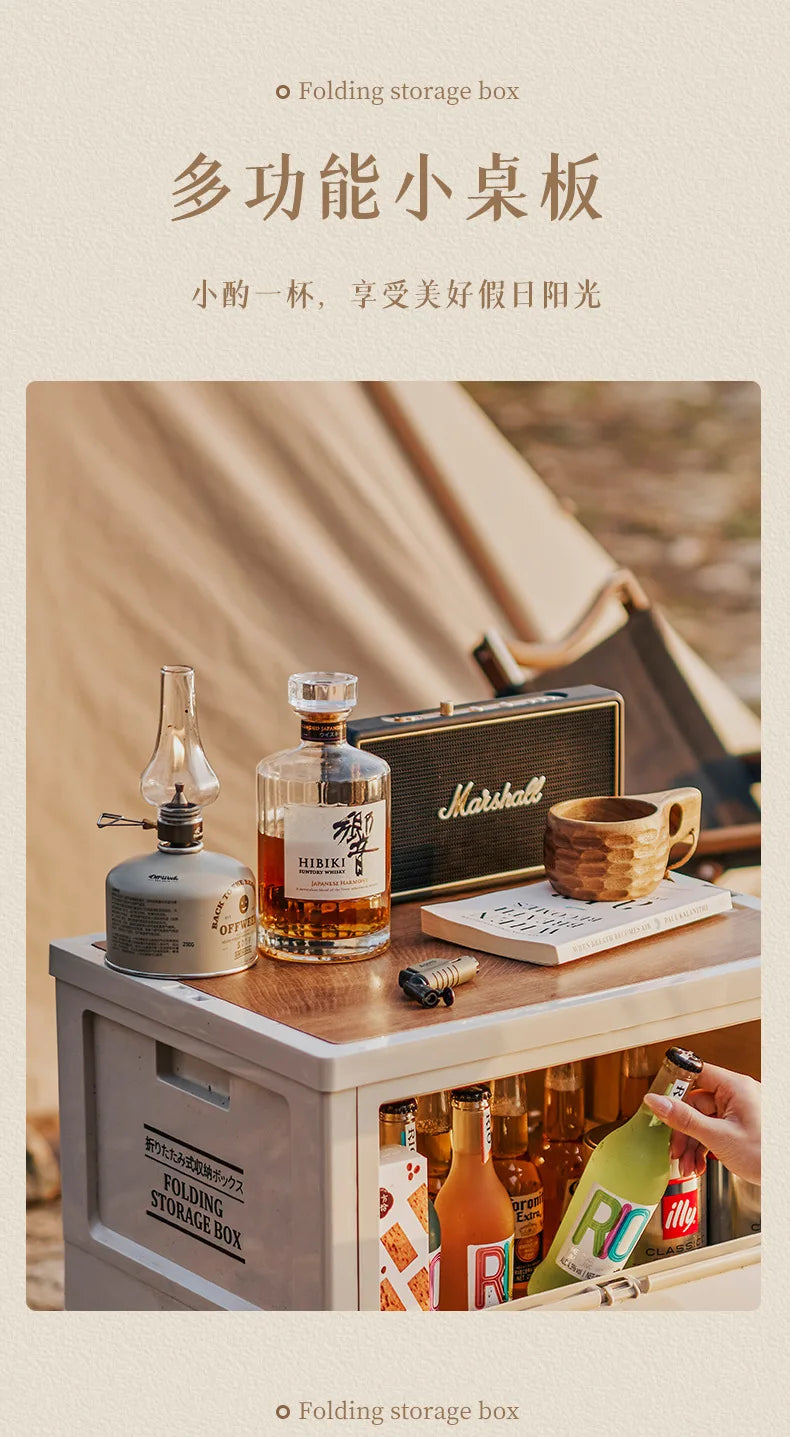 Load image into Gallery viewer, Outdoor Storage Box Side Open Foldable Storage Box Car Trunk Home Camping Box Vehicle Storage Organizer Box
