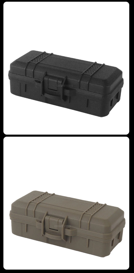 Tactical Flashlight Storage Box Dustproof with Padded Hunting Shooting Toolbox Suitcase Lockable Safety Accessories Case