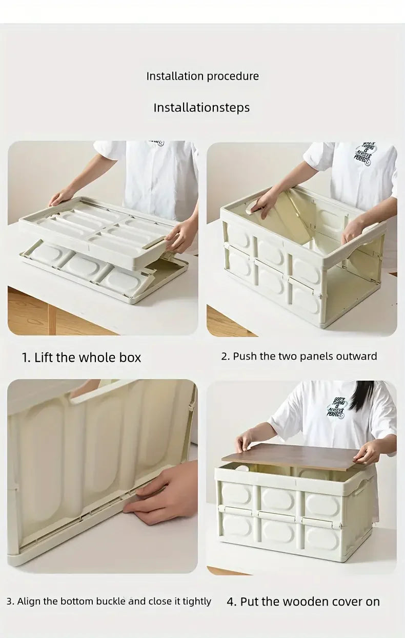 Load image into Gallery viewer, 1 Outdoor Camping Storage Box With Handle, 15L Foldable Storage Box, Portable Camping And Picnic Storage Box, Car Luggage
