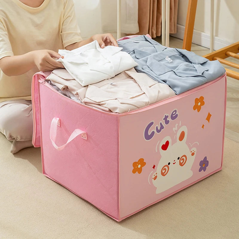 Load image into Gallery viewer, Cube Folding Toys Storage Box Kids Toys Organizer Box Felt Cloth Fabric Storage Basket For Cartoon Animal Nursery Toy Bins Home
