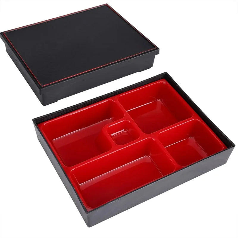 Load image into Gallery viewer, Food Storage Box Japanese Bento Portable Lunch Boxes Bento Food Container Japanese Wood Storage Box Office Picnic
