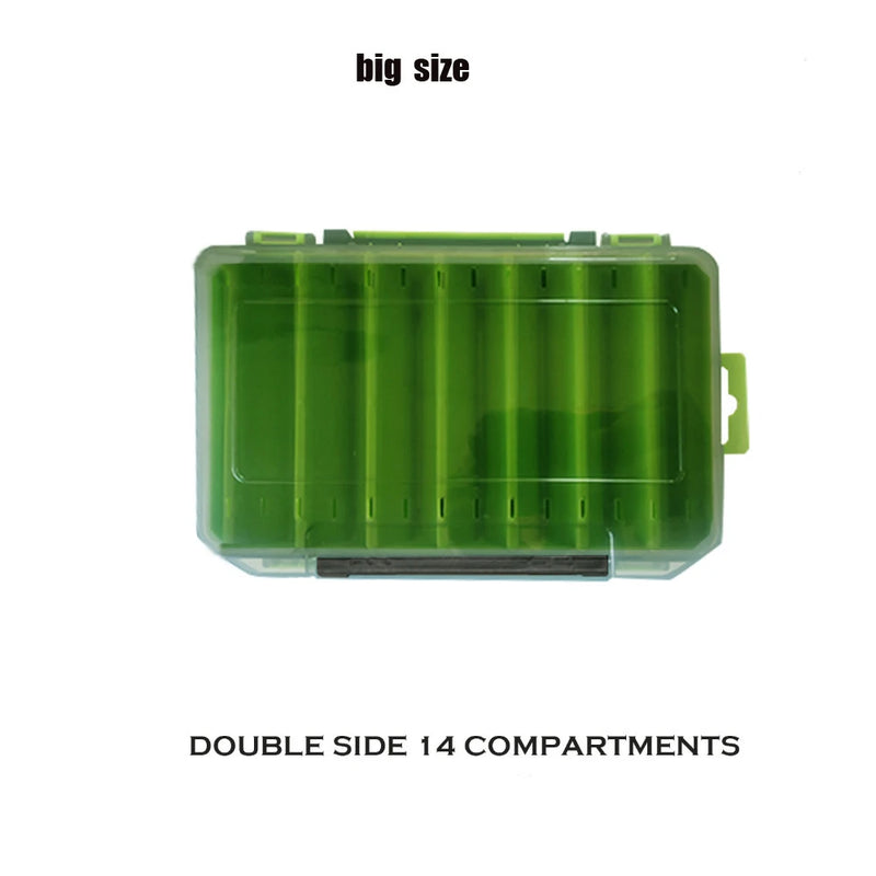 Load image into Gallery viewer, Fishing Tackle Boxes Double Layer Bait Container Portable Organizer Boxes Compartments Fishing Accessories Plastic Case
