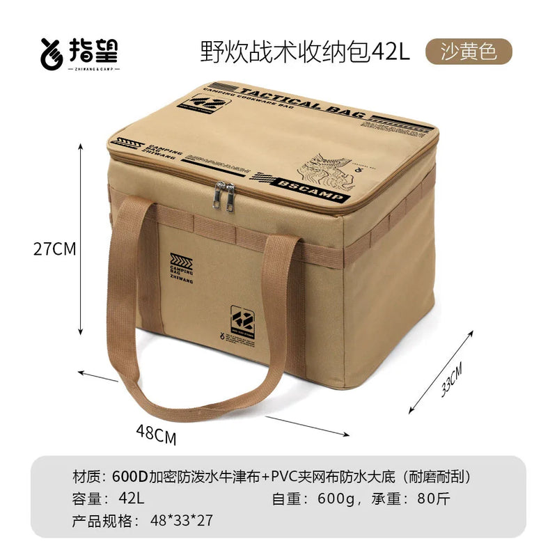Load image into Gallery viewer, Outdoor folding large capacity storage box, picnic camping equipment storage box, outdoor tactical storage bag
