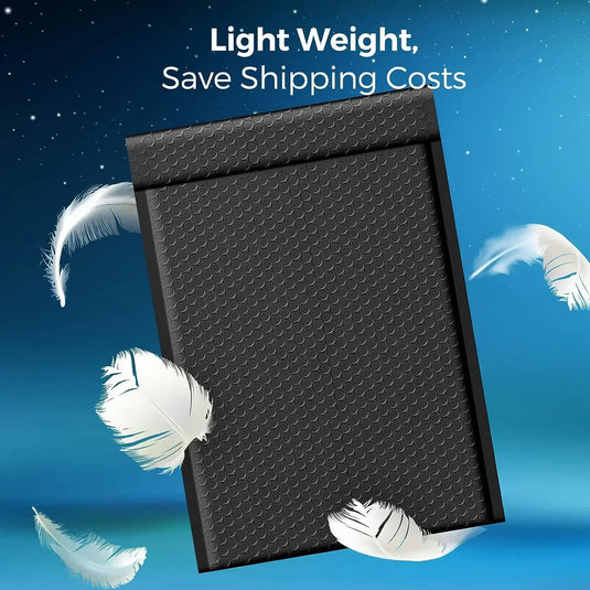 100 Pcs Bubble Mailers Bubble Padded Mailing Envelopes Mailer Poly for Packaging Shipping Bag Black Business Supplies
