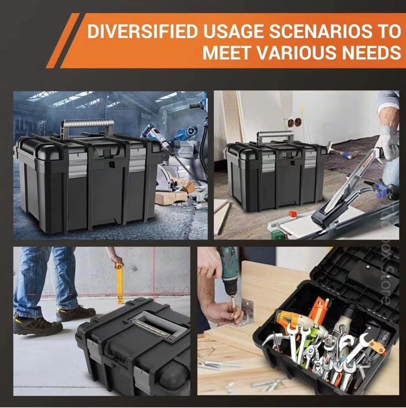 Load image into Gallery viewer, Large Tool Box Increase In Height Suitcases Hardware Parts Box Portable Tool Organizer Professional ToolBox For Garage Workshop

