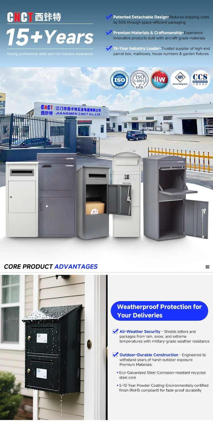 Load image into Gallery viewer, Letter Box Post Office Mailboxes Weatherproof-Parcel-Drop-Box For Residential

