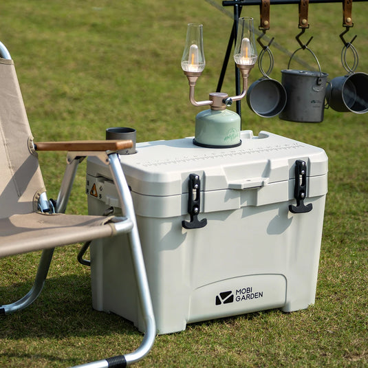 MOBI GARDEN Camping Ice Box 25L Portable Large Capacity Car Refrigerator Food Barbecue Cold Storage Outdoor