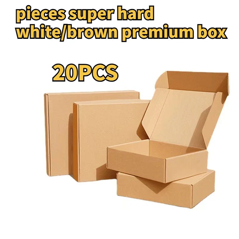 Load image into Gallery viewer, 20/10PCS Corrugated Box Mailers,Brown Cardboard Shipping Box Corrugated Box Mailer Shipping Box Kraft Paper Packaging Box
