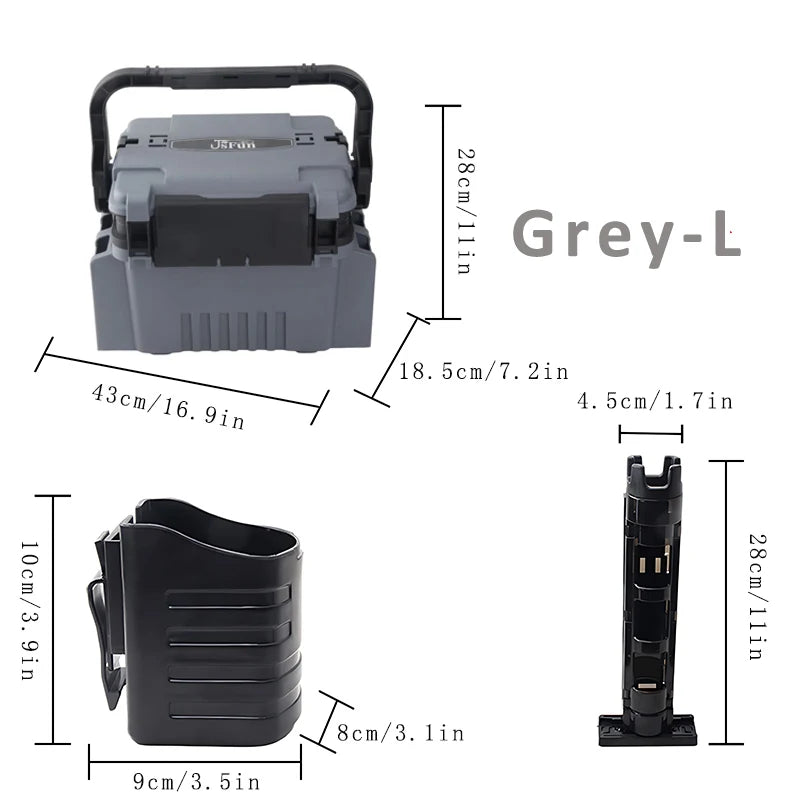 Load image into Gallery viewer, Large Fishing Box Organizer Multi-function Lure Live Fish Bucket Thickening Storage Box Fishing Accessories Tackle Box Pesca
