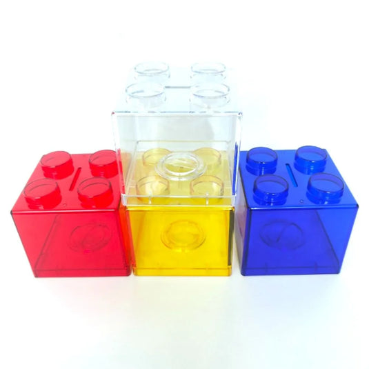 INS Home Decor  Gift Boy Girls Change Box Money Saving Box Coin Bank Storage Box Building Block Coin Box