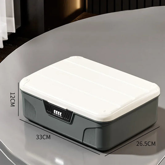Safe Security Storage Box Passport Cash Organizer Case Household Valuables Jewelry Document Privacy Security Storage Safe Box