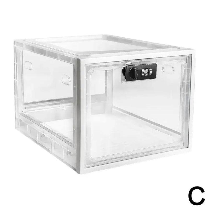 Load image into Gallery viewer, Refrigerator Food Transparent Storage Box With Combination Lock Medicine Box Compact Sanitary Mobile Phone Tablet Password Box
