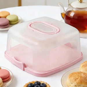 10 Inch Portable Cake Box Food Fresh-keeping Box Refrigerator Receiving Box Fruits Vegetables Outdoor Camping Storage Boxs