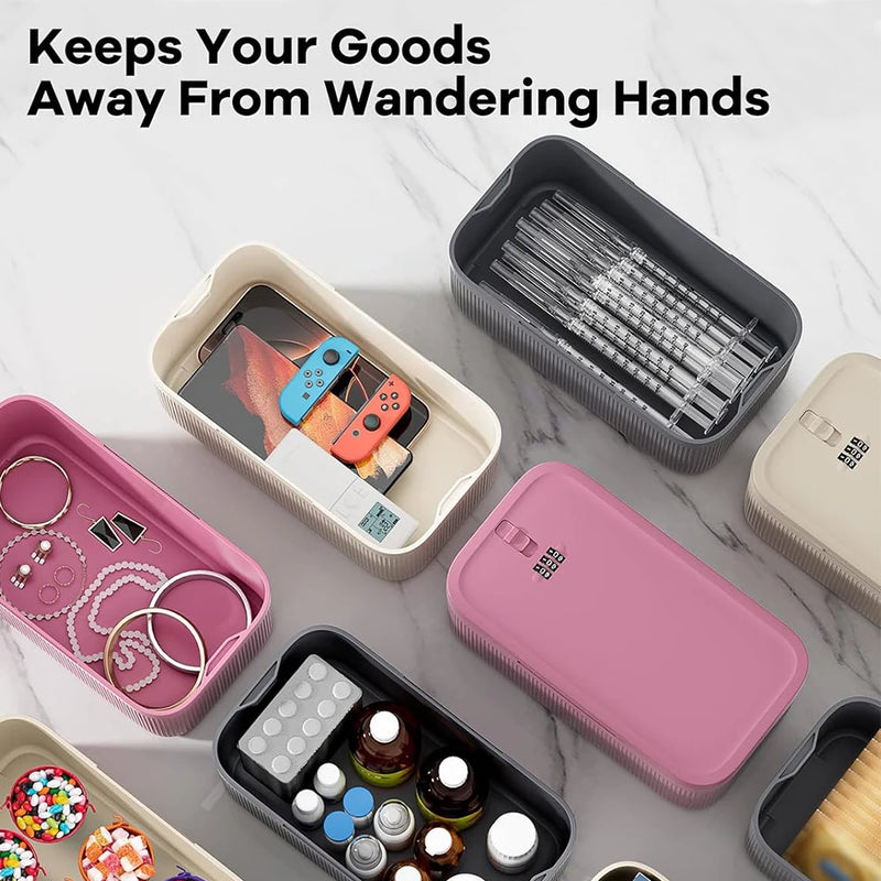 Load image into Gallery viewer, Lock Box with Locker,Lockbox for Office,School,Home Personal Items Safe,Medicine Lockable Cabinet,Food Snacks Container,Files
